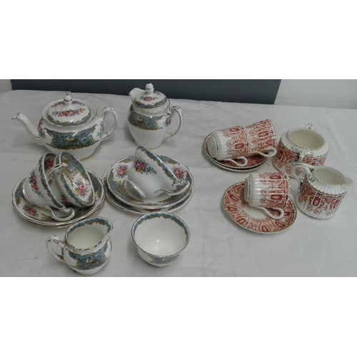 579 - Part Teaset by Paragon (11pieces including Teapot) along with Part Victorian Fluted Coffee Set (8 pi... 