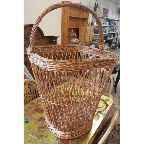 650 - Large Wicker Linen Basket