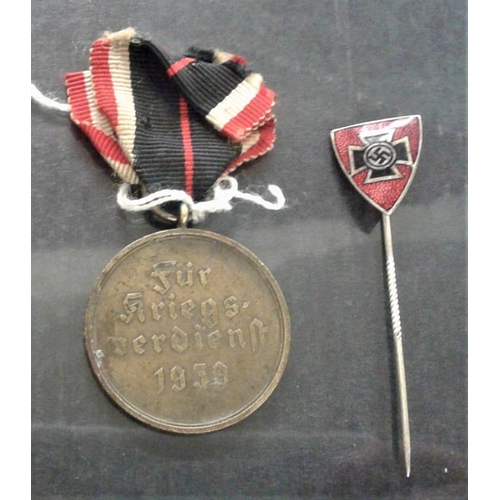 301 - German Medal and Pin Badge