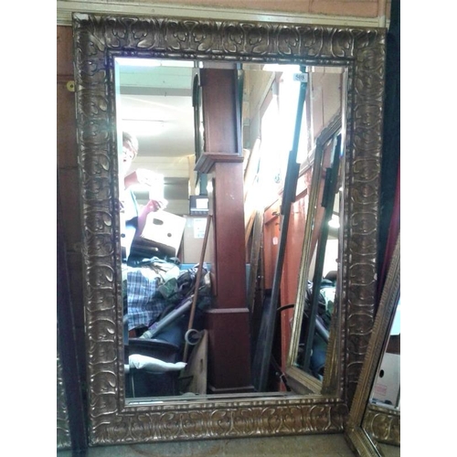 508 - Decorative Gilt Framed and Bevelled Wall Mirror, c.31 x 43in
