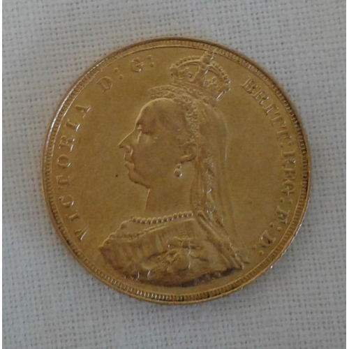 32 - GB Victoria Gold Sovereign 1887 EF