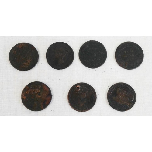 54 - Cork Farthing Tokens, various companies (7) poor to fine