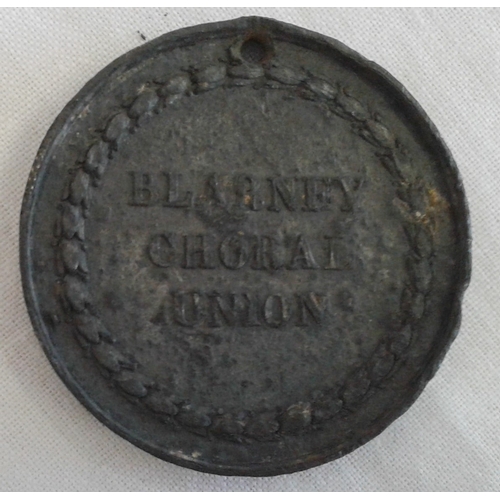 59 - Cork, Blarney Choral Union - Pewter Medallion (Rare)