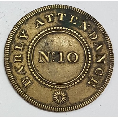 74 - Baptist Sunday School Early Attendance Token No. 10 (scarce)