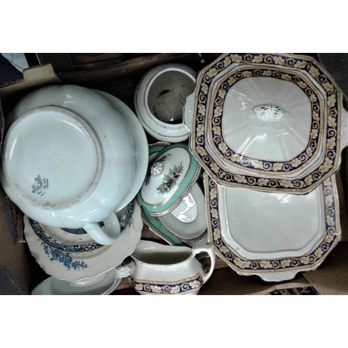 444 - Box of Various Ceramics