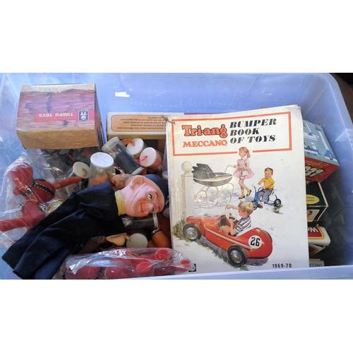 486 - Large Crate Of Vintage Toys