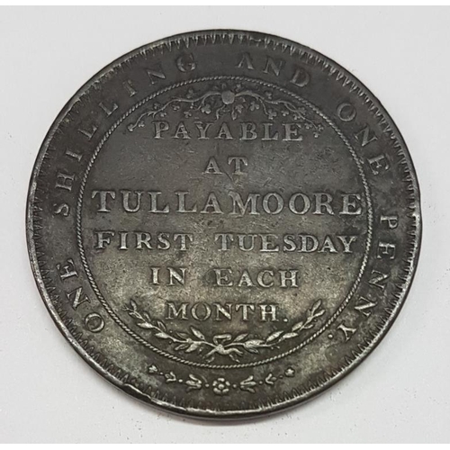 37 - Ireland Charleville Token (Tullamore), 1 Shilling & 1 Penny