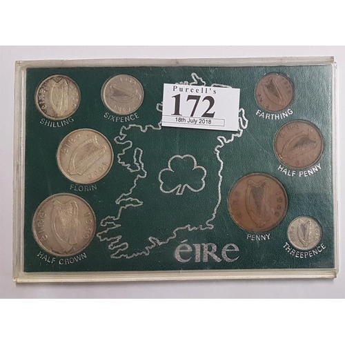 172 - Ireland 1939/40 Coin Set in Perspex case