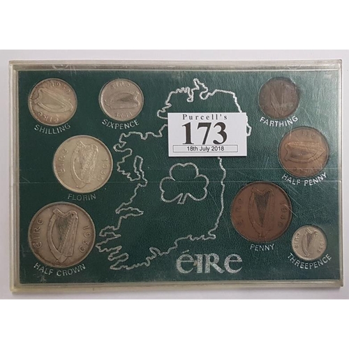 173 - Ireland 1939/40 Coin Set in Perspex case