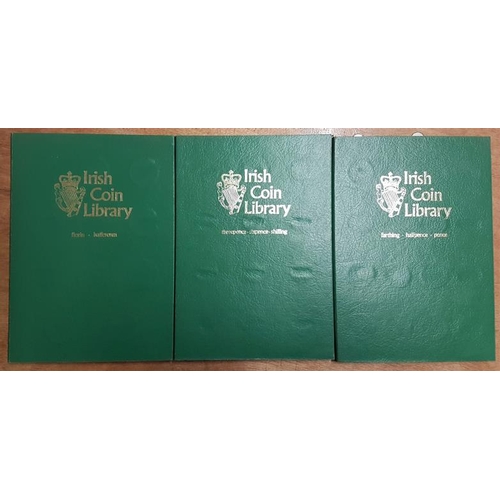 175 - Ireland Free State Coinage in Green Irish Coin Library Folders (3 folders)