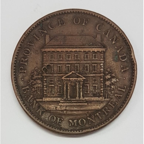 21 - Canada 1 Penny Bank of Montreal Token 1842