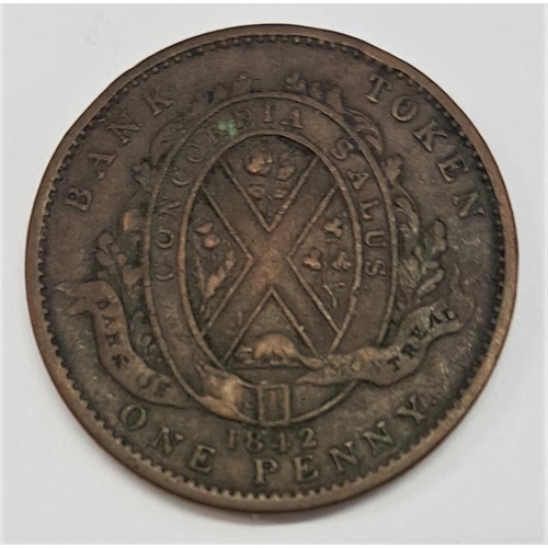 21 - Canada 1 Penny Bank of Montreal Token 1842