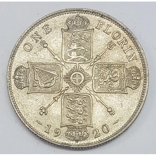 66 - GB Florin 1920 Unc.