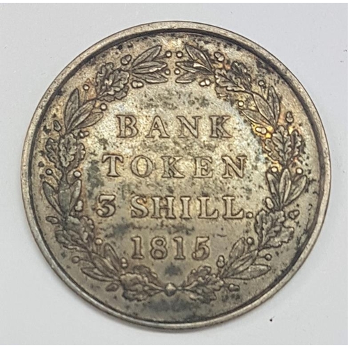 68 - GB 3 Shillings Bank Token 1815 EF