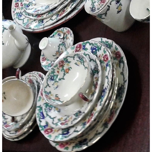 651 - Royal Cauldron China Service - Victoria Pattern (127 pieces)