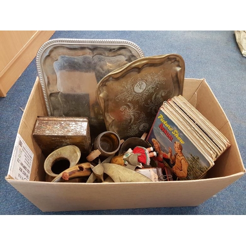 82 - Box of General Glass and Metal Wares etc.