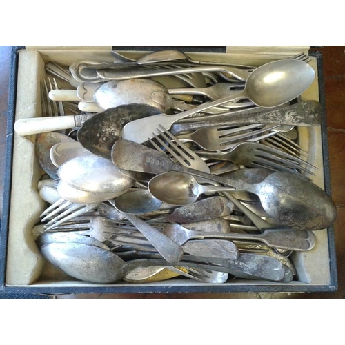 116 - Box of Various Cutlery