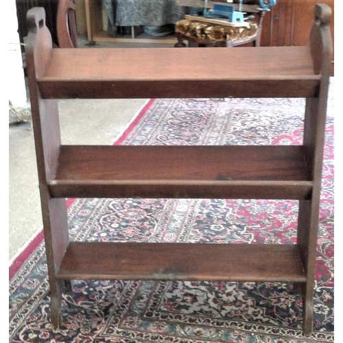 736 - Three Tier Pitch Pine Open Book Trough, c.30 x 37in