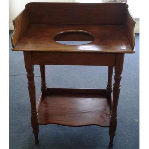 765 - Early Victorian Mahogany Washstand, c.28in wide