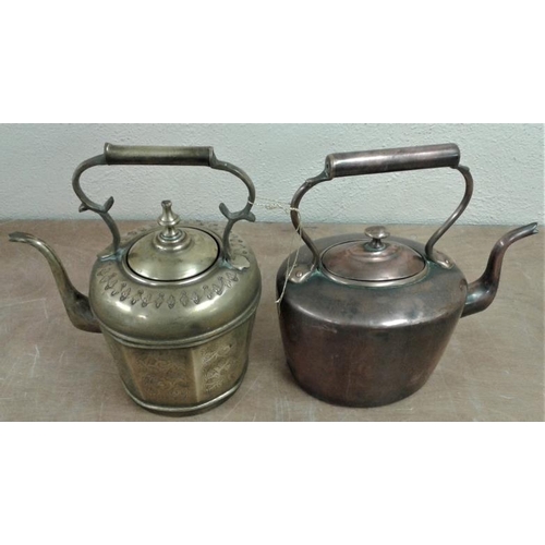 26 - One Brass and One Copper Kettles