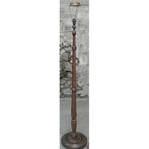 8 - Standard Lamp with a turned wooden column