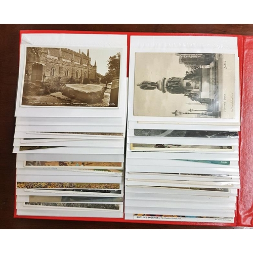 13 - Postcard Album of Irish Views c.55, Downpatrick (1), Ballymena (1), Mourne Mountains (2), Donegal (2... 