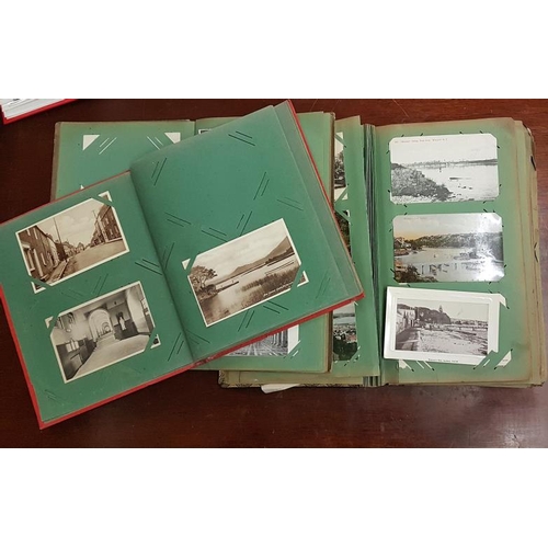 16 - Collection of Three Vintage Postcard Albums and Contents, Irish, U.K., Italy, France, New Zealand, A... 