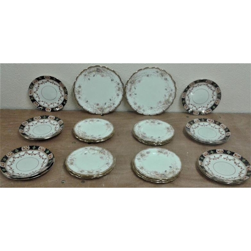 6 - Two Sets of Victorian Plates, one with 2 Cake Plates