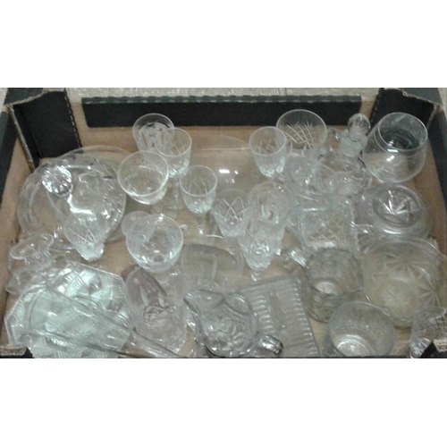 9 - Two Boxes of Cut and Moulded Glass Pieces