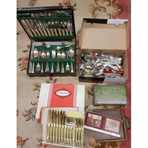 63 - Collection of Plated Cutlery and Place Mats etc.
