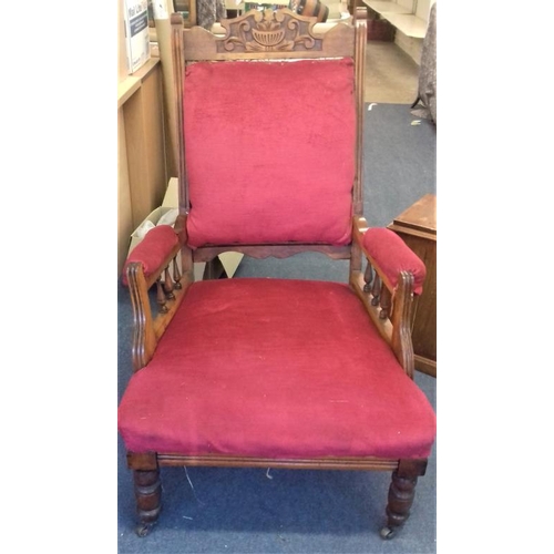 66 - Pair of 'His & Her' Edwardian Armchairs