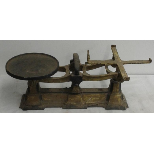101 - Victorian Cast Iron Weighing Scales