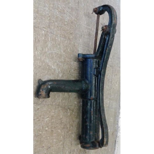 114 - Old Cast Iron Water Pump, c.25in tall