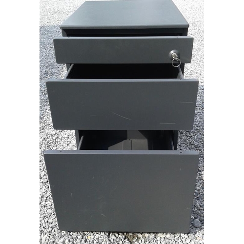 132 - Office Pedestal with Key - c. 16 x 23ins