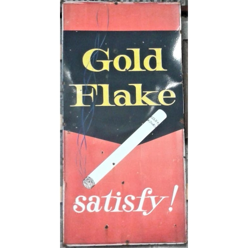 140 - 'Goldflake' Enamel Advertising Sign- 30 x 60ins
