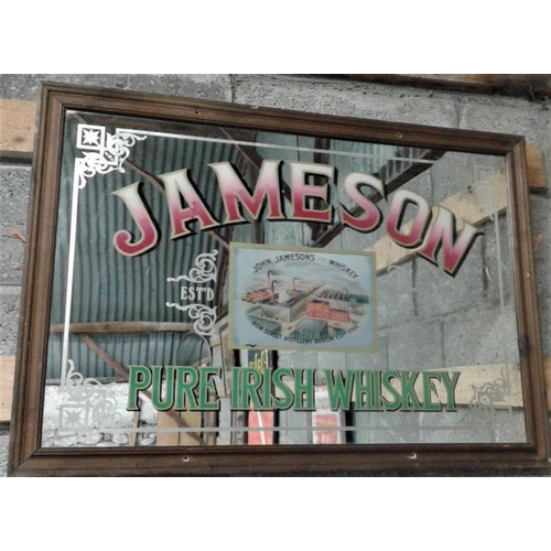 153 - 'Jameson' Advertising Mirror - 25 x 35ins