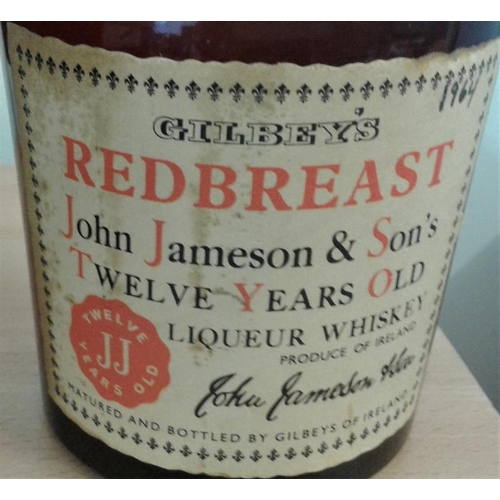 216 - Un-Opened Bottle of Redbreast John Jameson 12 Year Old Liqueur Whiskey, bottled by Gilbeys. 75cl. Th... 