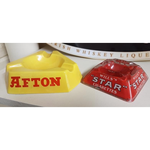 236 - Afton Ashtray by Arklow Pottery and a Wills's Star Cigarettes Ashtray (2)