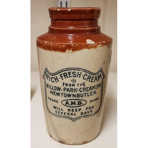 245 - Willow Park Creamery Newtownbutler Cream Pot, c.5.5in tall
