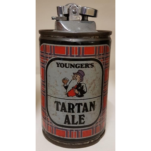 246 - Younger's Tartan Ale Pub Table Lighter, c.5in tall