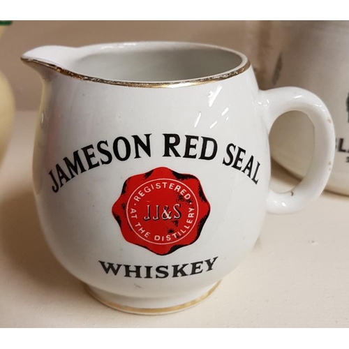 257 - Jameson Red Seal Whiskey Water Jug by Arklow, c.4.5in