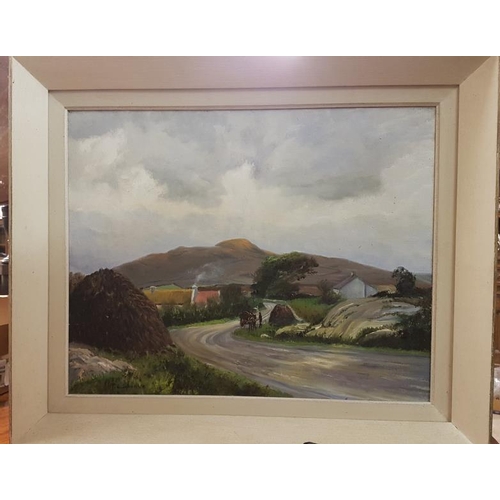 297 - T E Spence, Oil on Canvas, West of Ireland Scene, overall c.24in x 20.5in