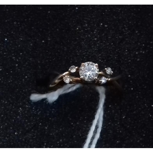 325 - 18ct Rose Gold Solitaire Diamond Ring