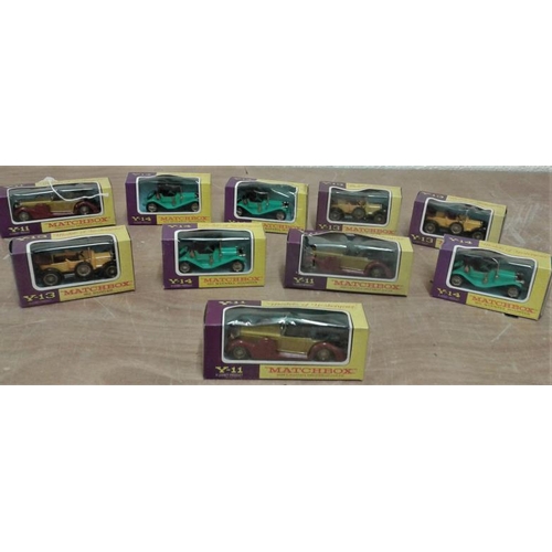 368 - Collection of Ten Matchbox Models of Cars, etc (boxed)