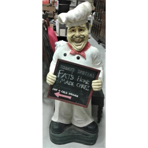 199A - Stand-Up Advertising Chef Figure, c.51in tall