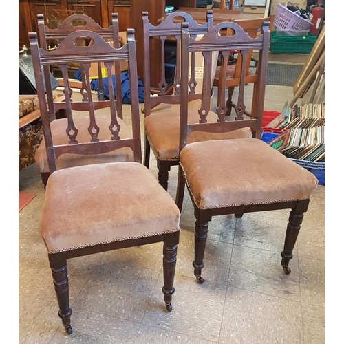 390 - Set of Four 1920's Mahogany Dining Chairs