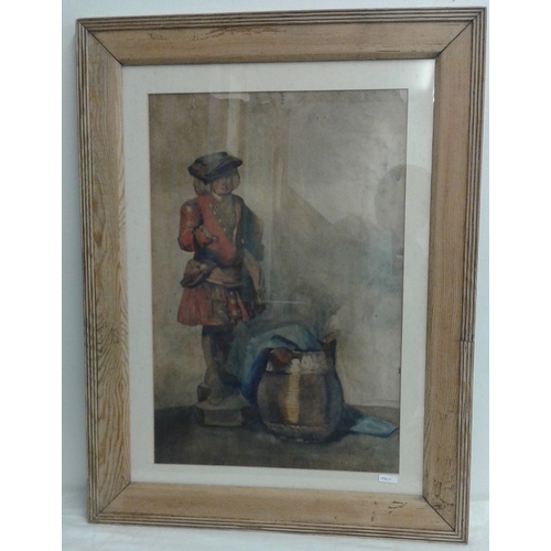 403 - Unsigned Watercolour - after William Orpen - Overall c. 21.5 x 28ins