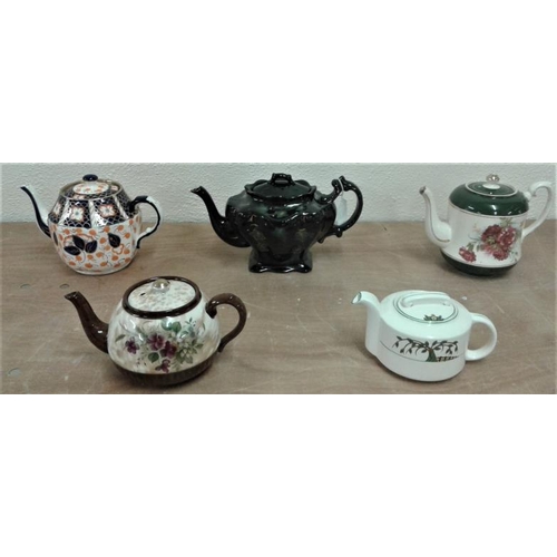 407 - Five Various Decorative Teapots