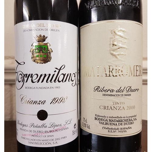 423 - Two Bottles of Crianza Wine - Matarromera 2000 and Torremilanos 1999