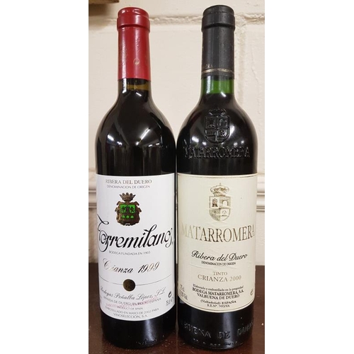 423 - Two Bottles of Crianza Wine - Matarromera 2000 and Torremilanos 1999